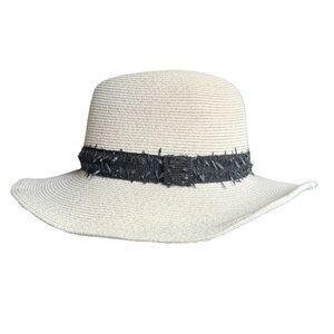 Eugenia Kim Hemp Cream and Black Women's Hat